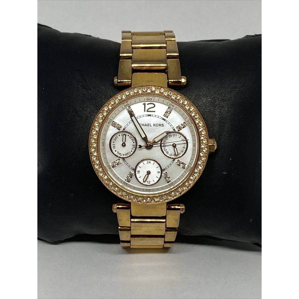Michael Kors Parker MK5616 Womens Stainless Steel Analog Dial Quartz Watch UC790 - Picture 3 of 12